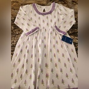 Charming Lavender Floral Dress for Kids